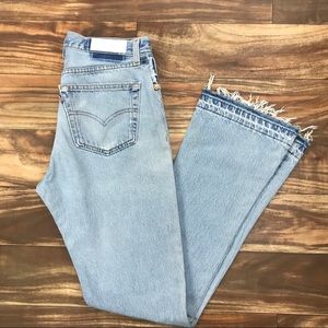 Re/Done | Jeans | Levis Redone Split Hem Flare Denim Jeans Sz 29 | Poshmark